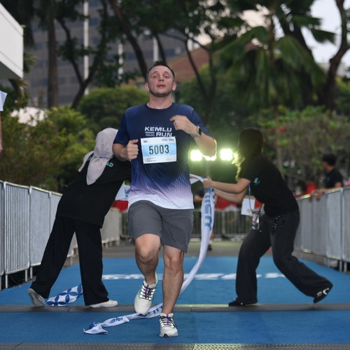 Race photo from KEMLU RUN 2026