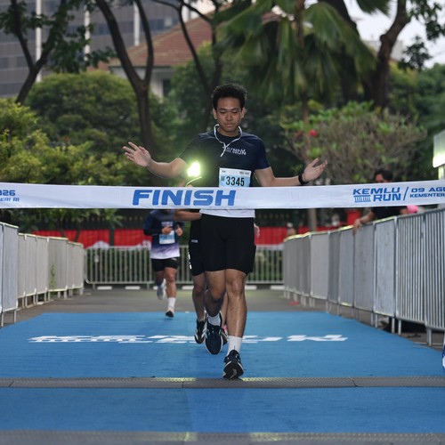 Race photo from KEMLU RUN 2026