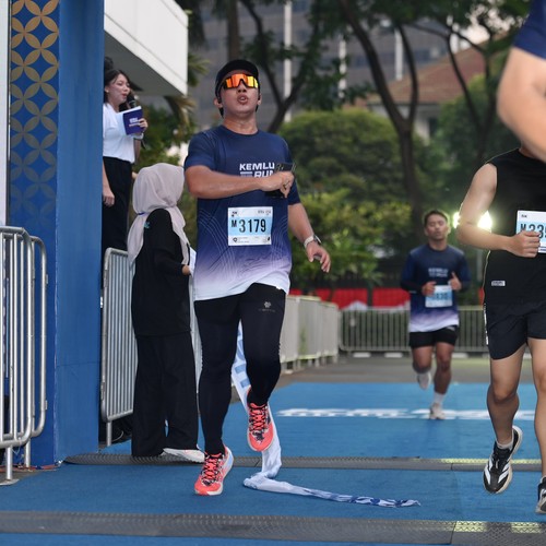 Race photo from KEMLU RUN 2026