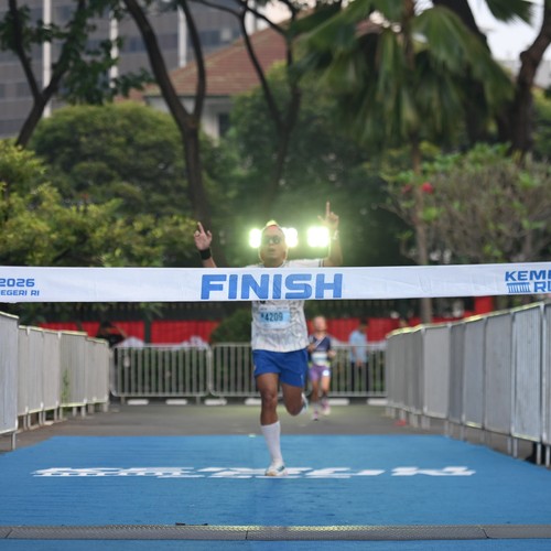 Race photo from KEMLU RUN 2026