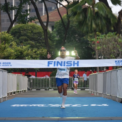 Race photo from KEMLU RUN 2026