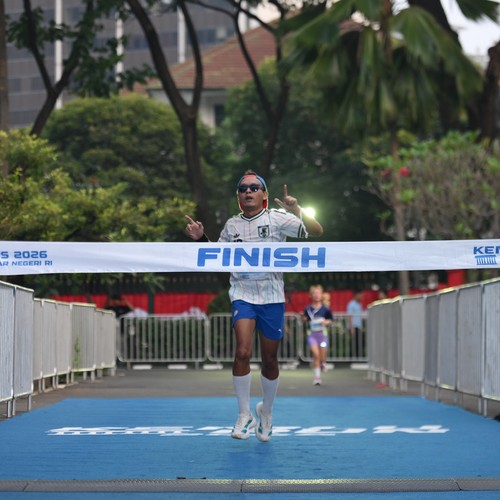 Race photo from KEMLU RUN 2026