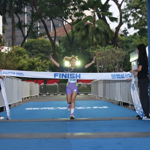 Race photo from KEMLU RUN 2026