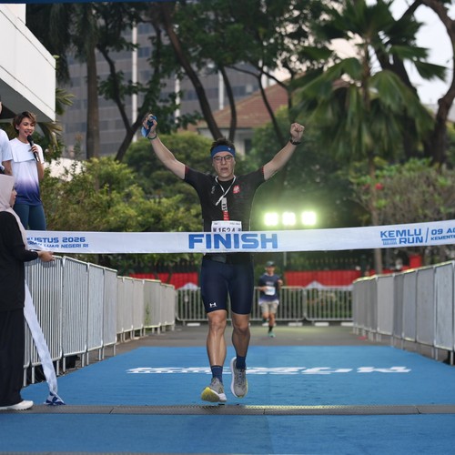 Race photo from KEMLU RUN 2026