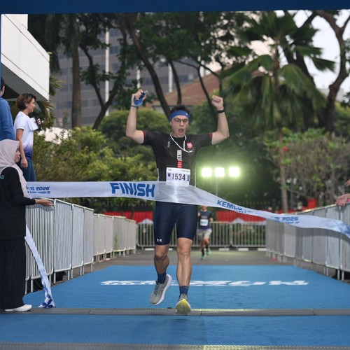 Race photo from KEMLU RUN 2026
