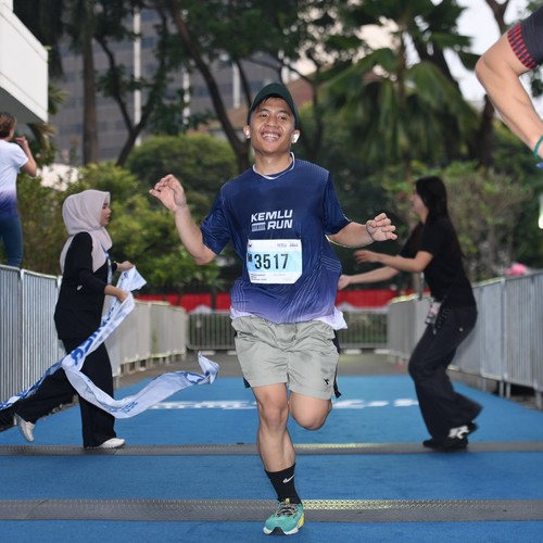 Race photo from KEMLU RUN 2026