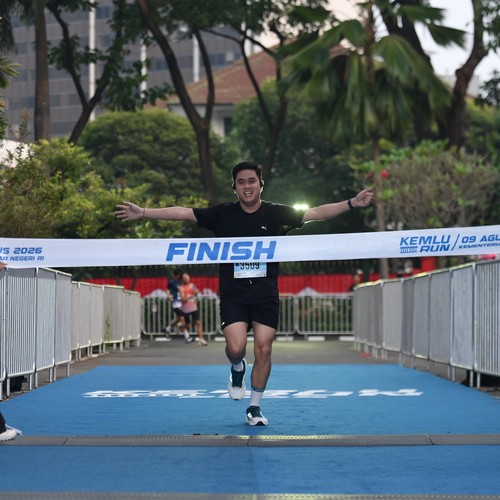 Race photo from KEMLU RUN 2026