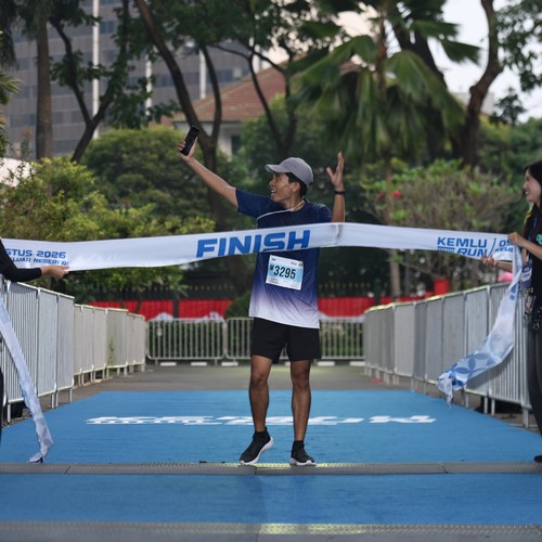 Race photo from KEMLU RUN 2026