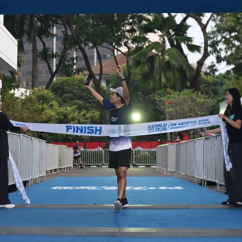 Race photo from KEMLU RUN 2026