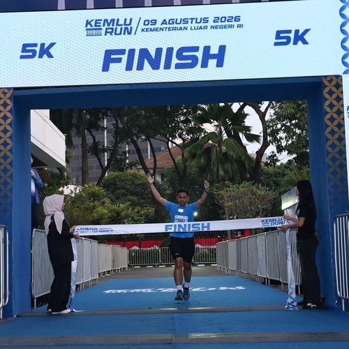 Race photo from KEMLU RUN 2026