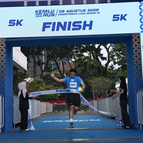 Race photo from KEMLU RUN 2026