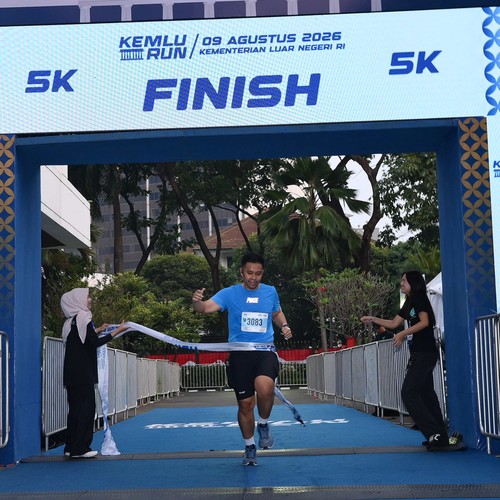 Race photo from KEMLU RUN 2026