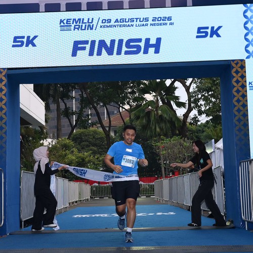 Race photo from KEMLU RUN 2026