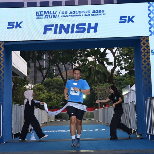 Race photo from KEMLU RUN 2026