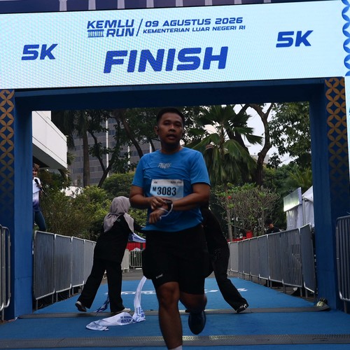 Race photo from KEMLU RUN 2026