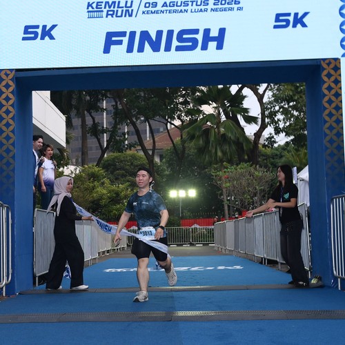 Race photo from KEMLU RUN 2026