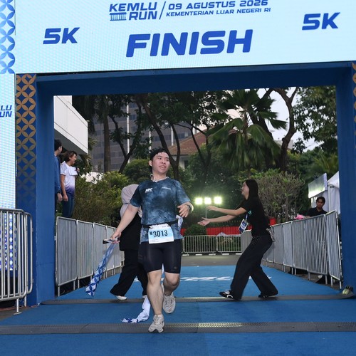 Race photo from KEMLU RUN 2026
