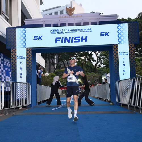Race photo from KEMLU RUN 2026