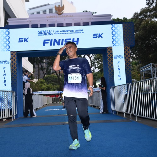 Race photo from KEMLU RUN 2026