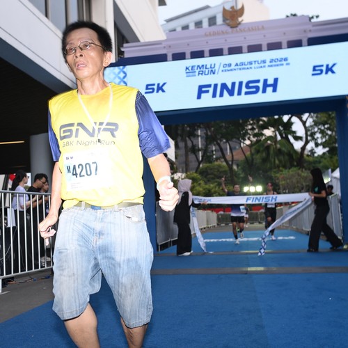 Race photo from KEMLU RUN 2026