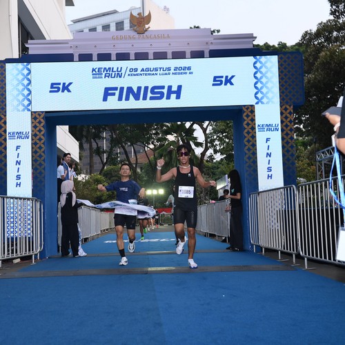 Race photo from KEMLU RUN 2026
