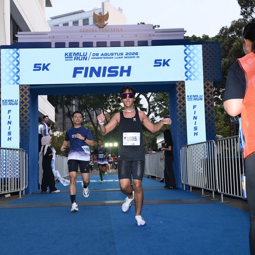 Race photo from KEMLU RUN 2026
