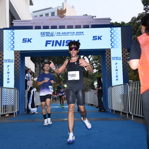 Race photo from KEMLU RUN 2026