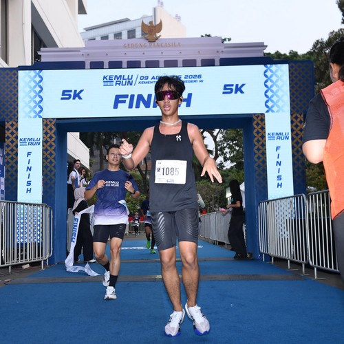 Race photo from KEMLU RUN 2026