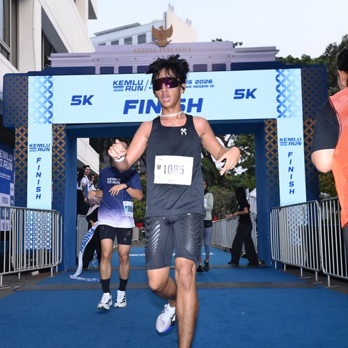 Race photo from KEMLU RUN 2026