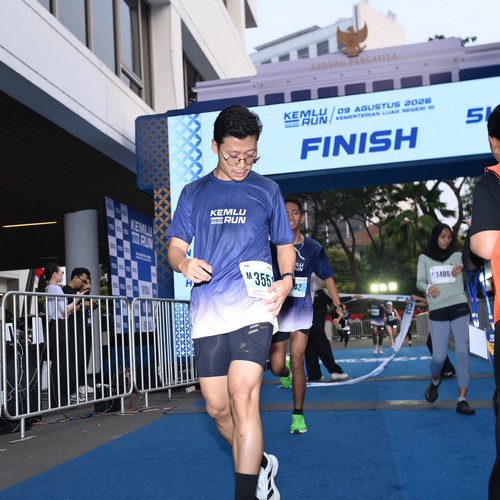 Race photo from KEMLU RUN 2026