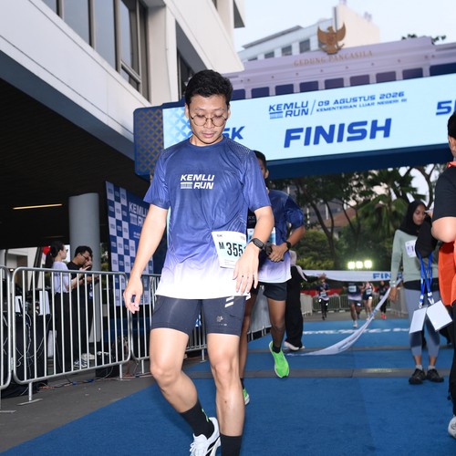 Race photo from KEMLU RUN 2026