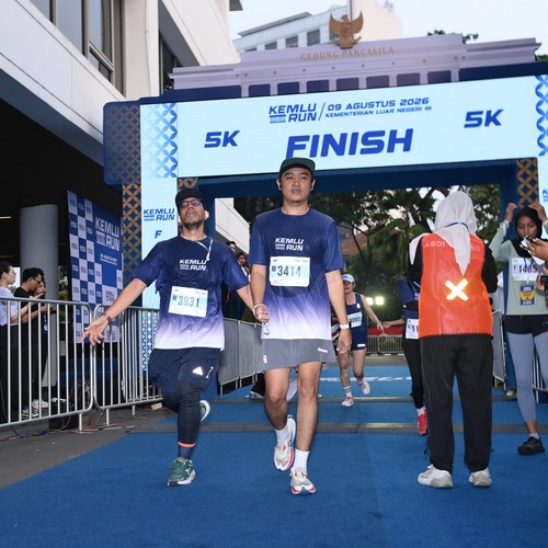 Race photo from KEMLU RUN 2026