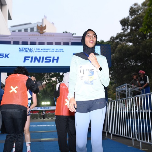 Race photo from KEMLU RUN 2026