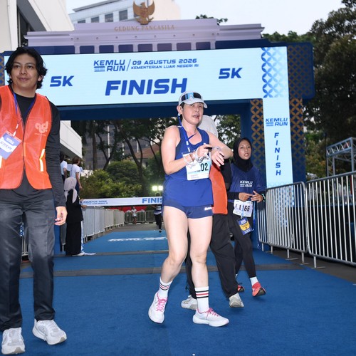 Race photo from KEMLU RUN 2026