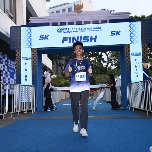 Race photo from KEMLU RUN 2026