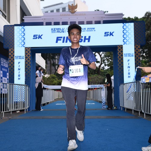 Race photo from KEMLU RUN 2026