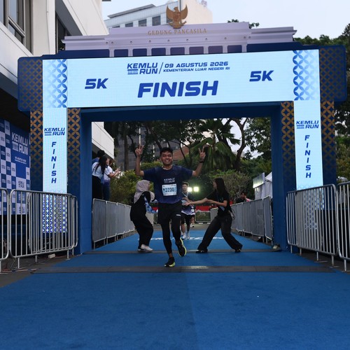 Race photo from KEMLU RUN 2026