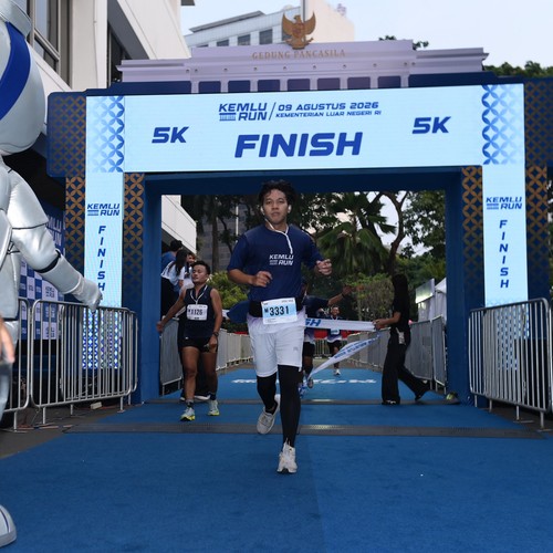 Race photo from KEMLU RUN 2026