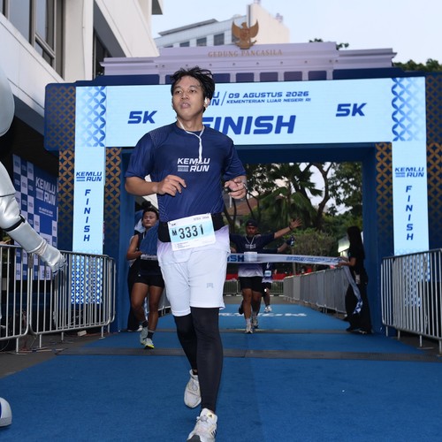 Race photo from KEMLU RUN 2026