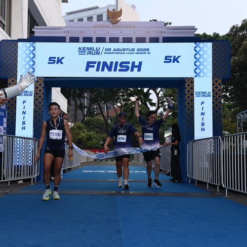 Race photo from KEMLU RUN 2026