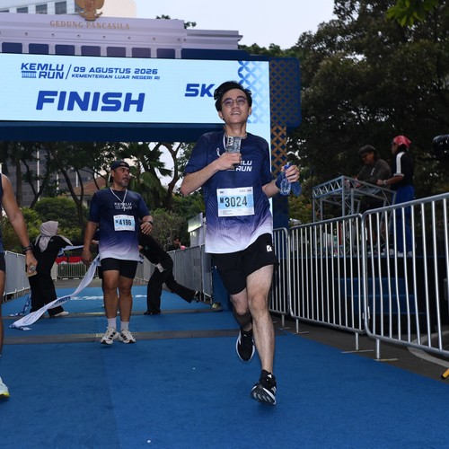 Race photo from KEMLU RUN 2026