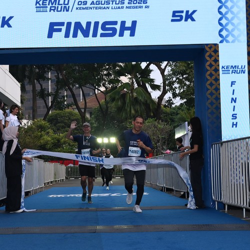 Race photo from KEMLU RUN 2026