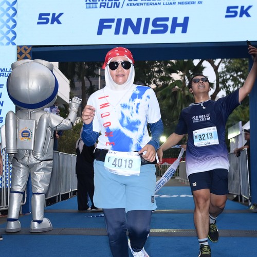 Race photo from KEMLU RUN 2026
