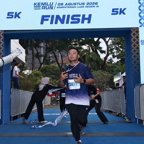 Race photo from KEMLU RUN 2026