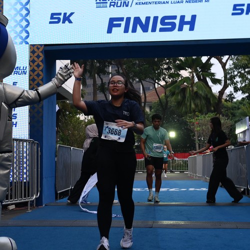 Race photo from KEMLU RUN 2026