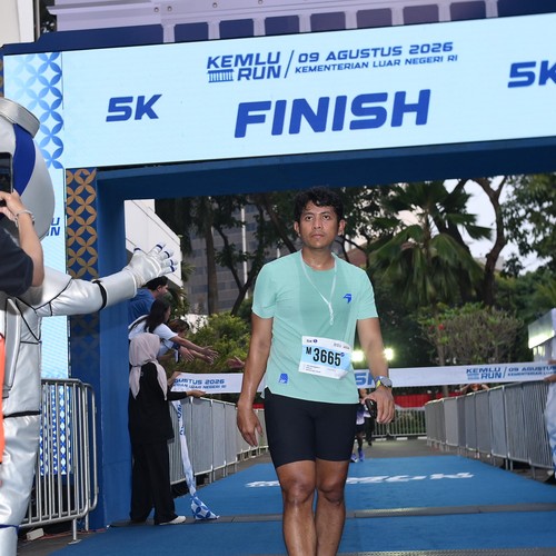 Race photo from KEMLU RUN 2026