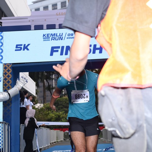 Race photo from KEMLU RUN 2026
