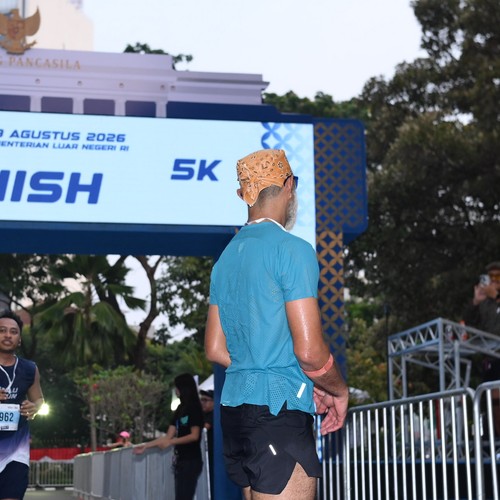Race photo from KEMLU RUN 2026