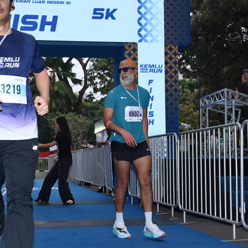 Race photo from KEMLU RUN 2026