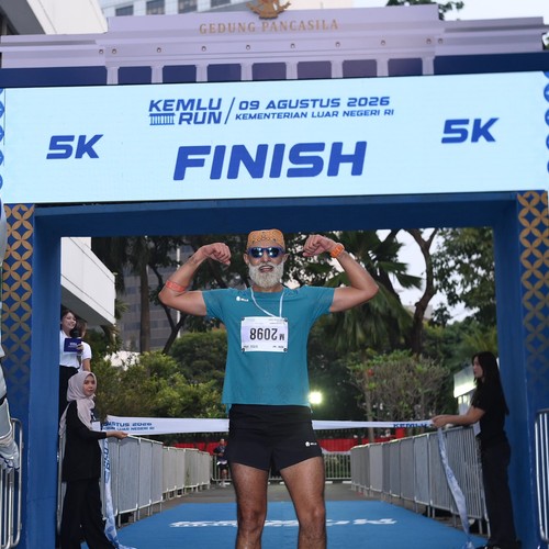 Race photo from KEMLU RUN 2026